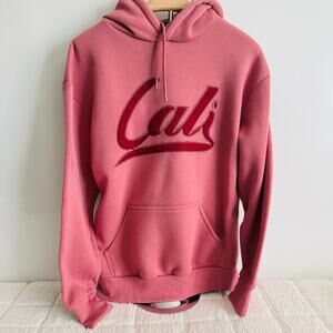 Original Delux Womens Med Pink Hoodie Lounge Outdoors Gorpcore Walking Trails